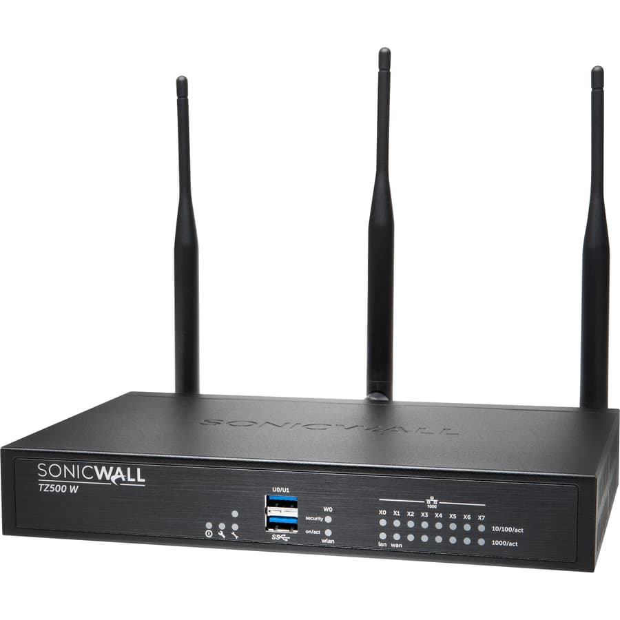 SonicWall TZ500 WL-AC Gen5 firewall replacement with 1 year AGSS support