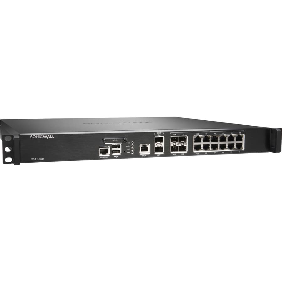 SonicWall NSA 3600 Gen5 firewall replacement with 1 year AGSS support