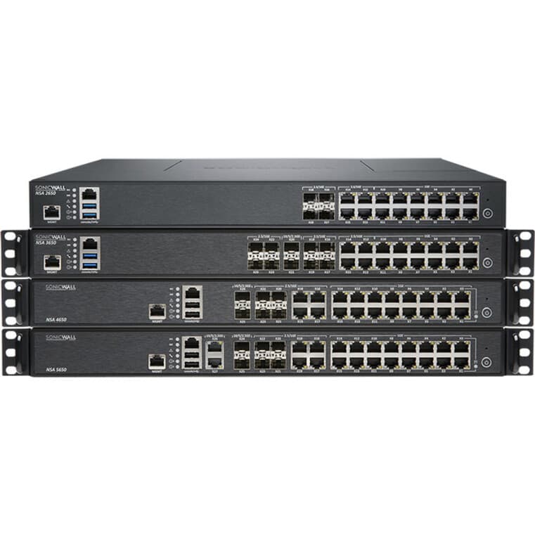 SonicWall NSA 3650 high availability unit for firewall failover and continuity