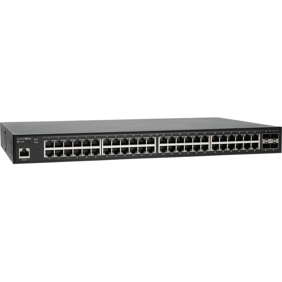 SonicWall SWS14-48 managed switch for SD-Branch deployments with 48 ports
