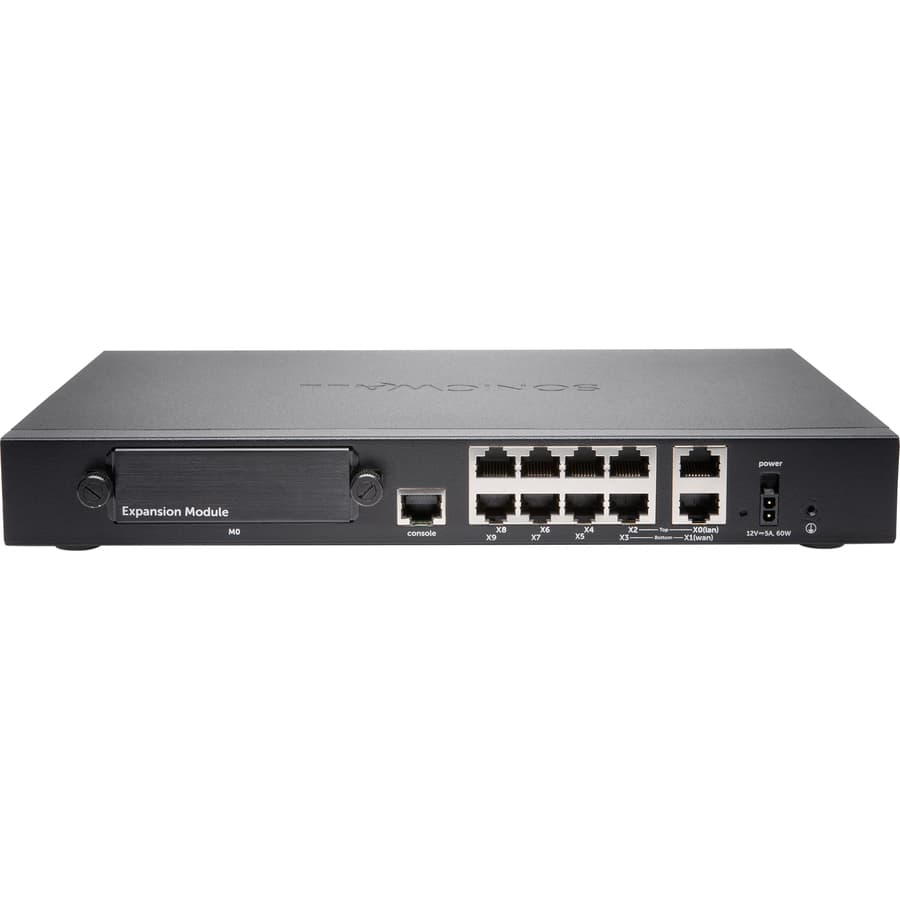 SonicWall TZ600 PoE appliance for branch firewall protection and 10 GbE connectivity