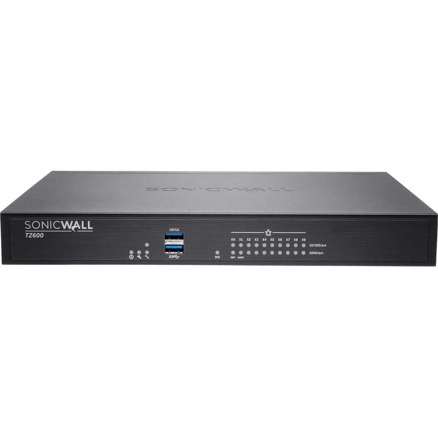 SonicWall TZ600 Firewall Appliance, 01-SSC-0210 | UTM, Rack Mount