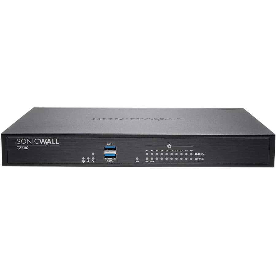 SonicWall TZ600 PoE 02-SSC-0600 1 Yr | UTM Firewall, PoE, Enterprise