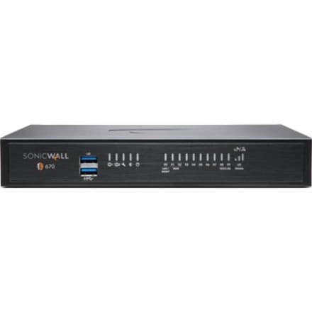 SonicWall TZ670 TotalSecure AE 1YR | Firewall Support, On-Site