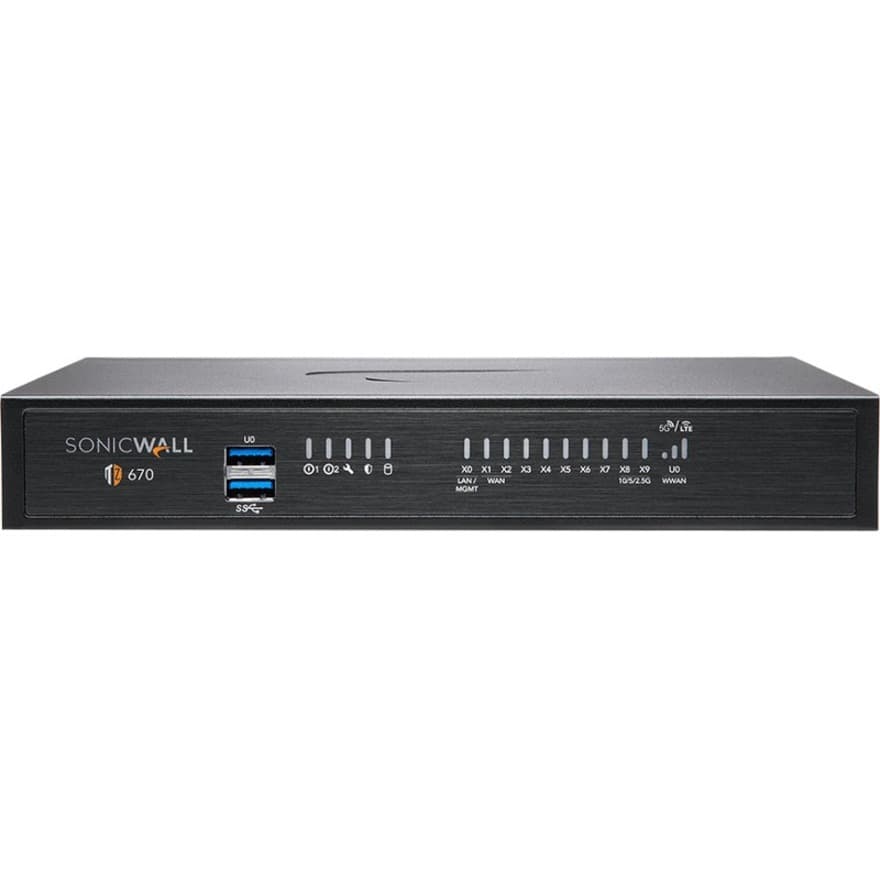 SonicWall TZ670 Appliance Only | NGFW, Enterprise Firewall