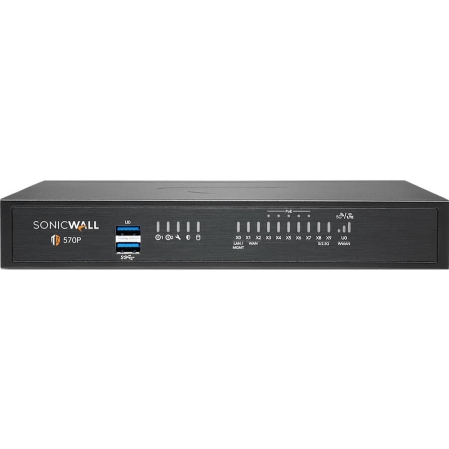 SonicWall TZ570P Secure Upgrade Plus 3YR | UTM Firewall, Enterprise