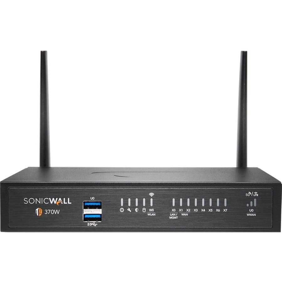 SonicWall TZ370W Secure Upgrade Plus ESSN 2YR | Firewall, UTM, Wireless