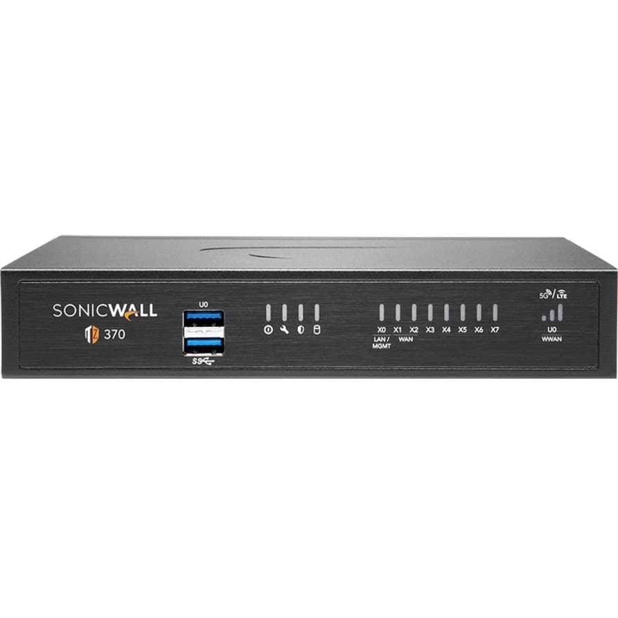 SonicWall TZ370 TotalSecure TE 1Y | Next-Gen Firewall, SMB Security