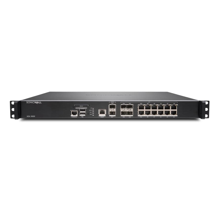 SonicWall NSA 3600 high availability firewall appliance for enterprise failover protection