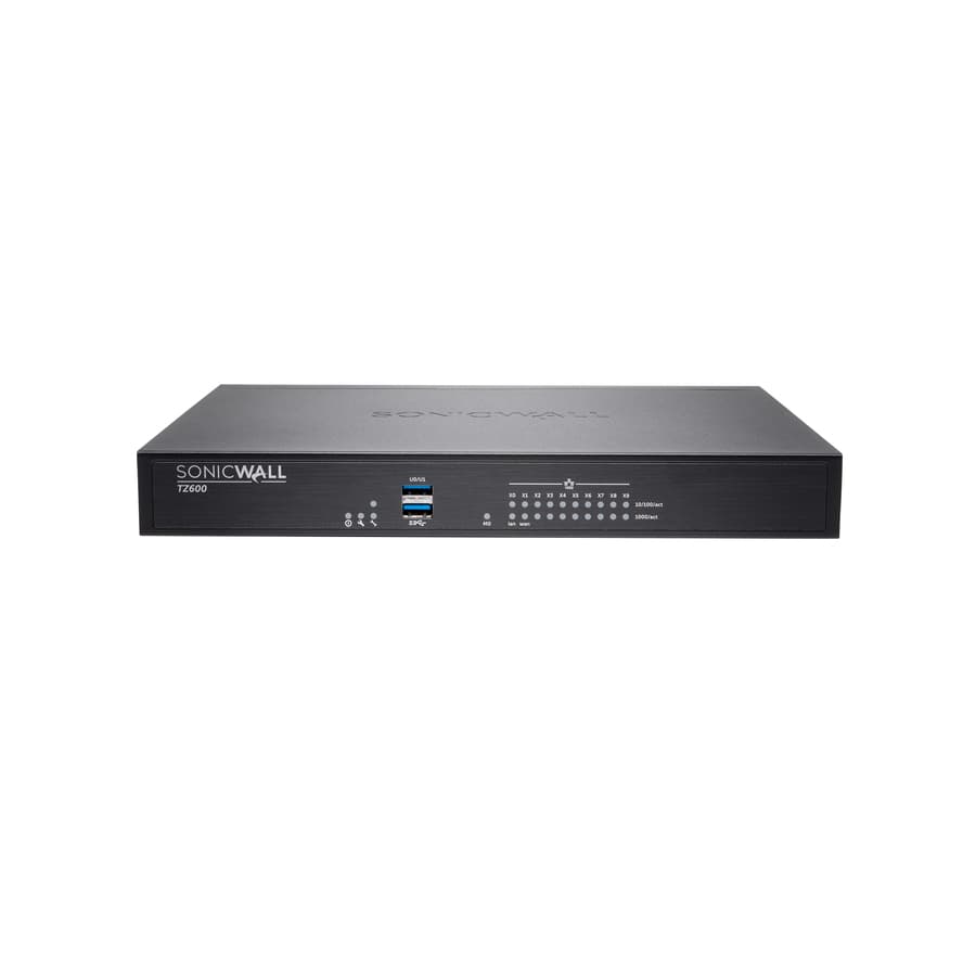 SonicWall TZ600 PoE Advanced Edition 1-year security appliance for branch firewall deployment