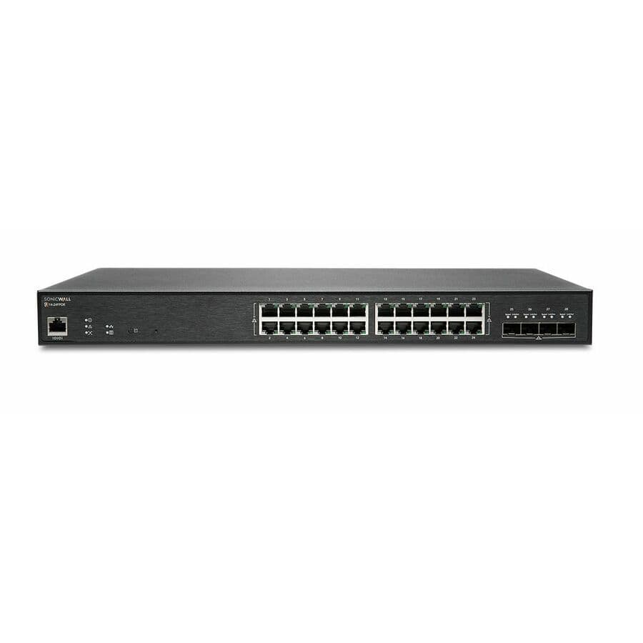 SonicWall SWS14-24FPOE demo NFR managed PoE switch with 24 PoE ports