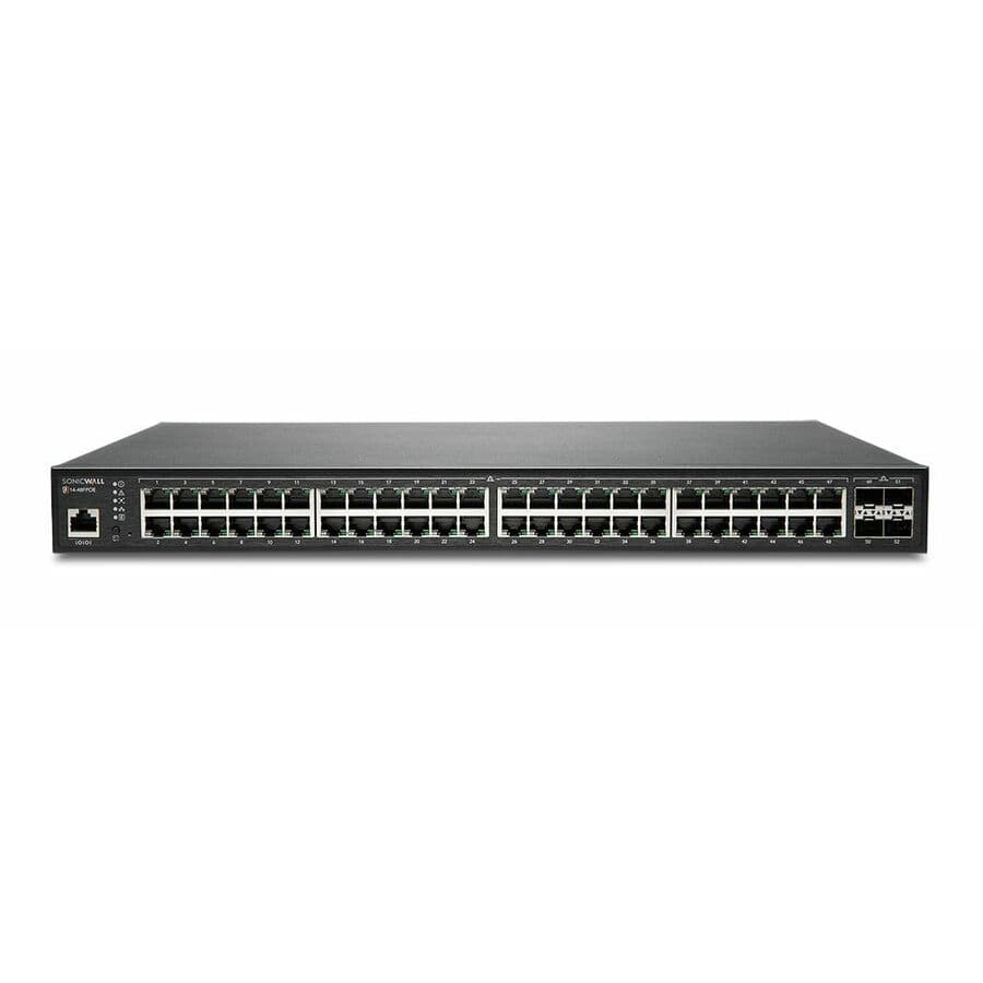 SonicWall SWS14-48FPOE demo NFR managed PoE switch with 48 PoE ports