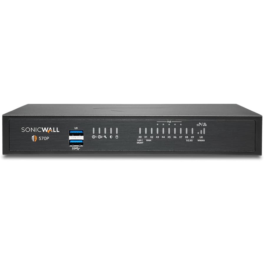 SonicWall TZ570P Secure Upgrade Plus Advanced Edition 3-year plan for branch firewall coverage