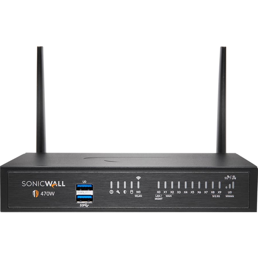 SonicWall TZ470 Wireless-AC NFR desktop firewall for branch security and wireless connectivity