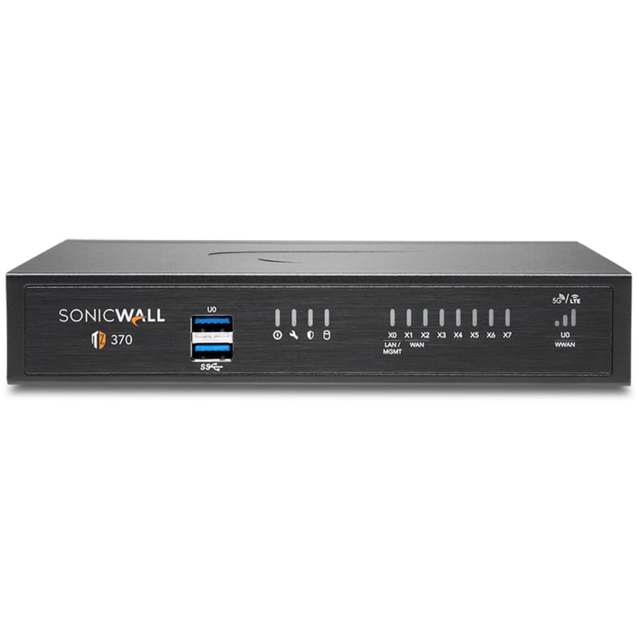 SonicWall TZ370 TotalSecure Threat Edition 1-year subscription for branch firewall protection