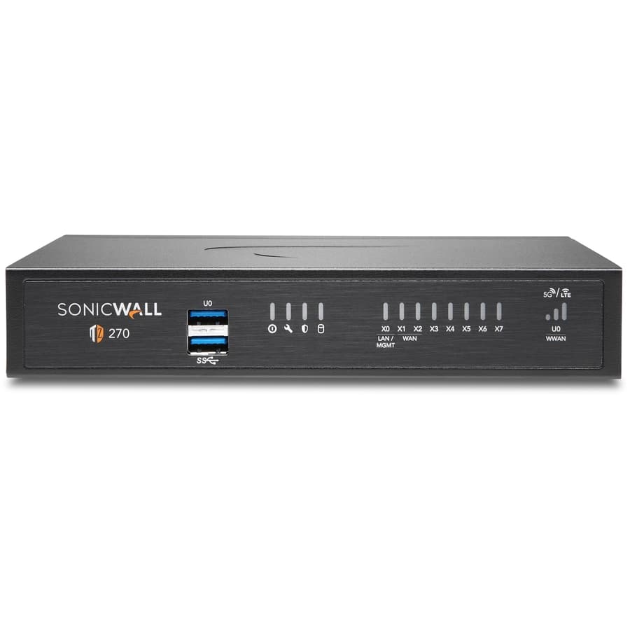 SonicWall TZ270 secure upgrade threat 2-year hardware security appliance for branch firewall protection
