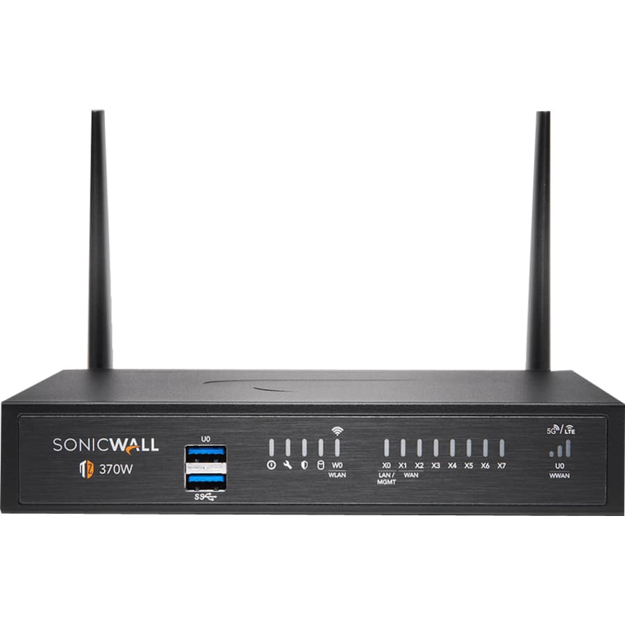 SonicWall TZ370 Wireless-AC Intl TotalSecure Essential Edition 3-year firewall appliance for branch security