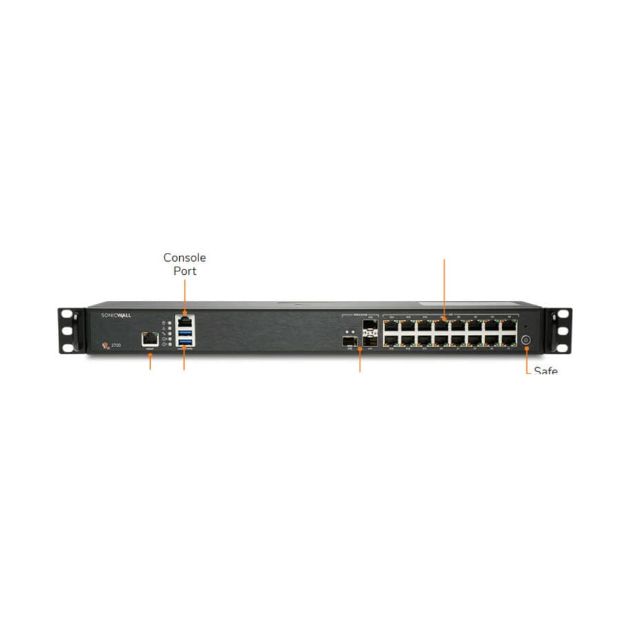 SonicWall NSA 2700 TotalSecure AE 5YR firewall bundle for enterprise perimeter security