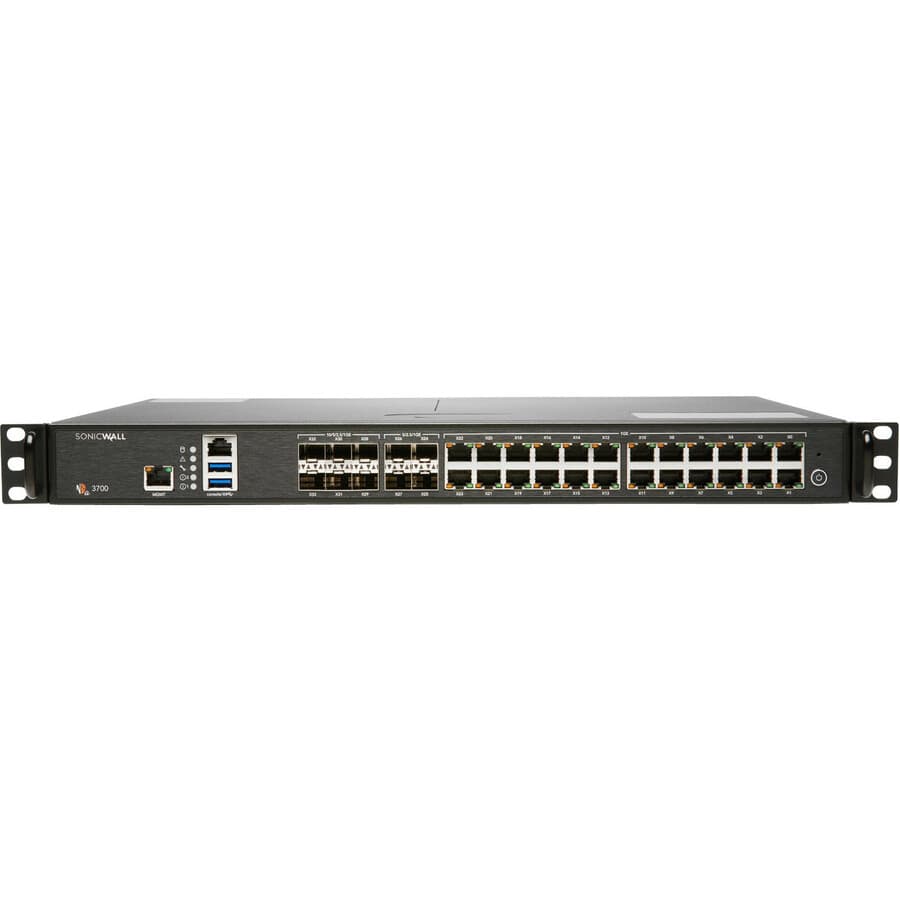 SonicWall NSA 3700 TotalSecure AE 1YR next-gen firewall appliance with 1-year advanced security