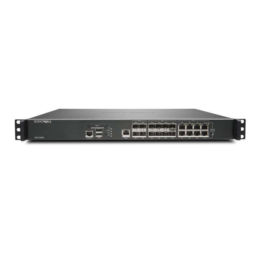 SonicWall NSA 6600 restricted license use next-gen firewall appliance for enterprise edge security