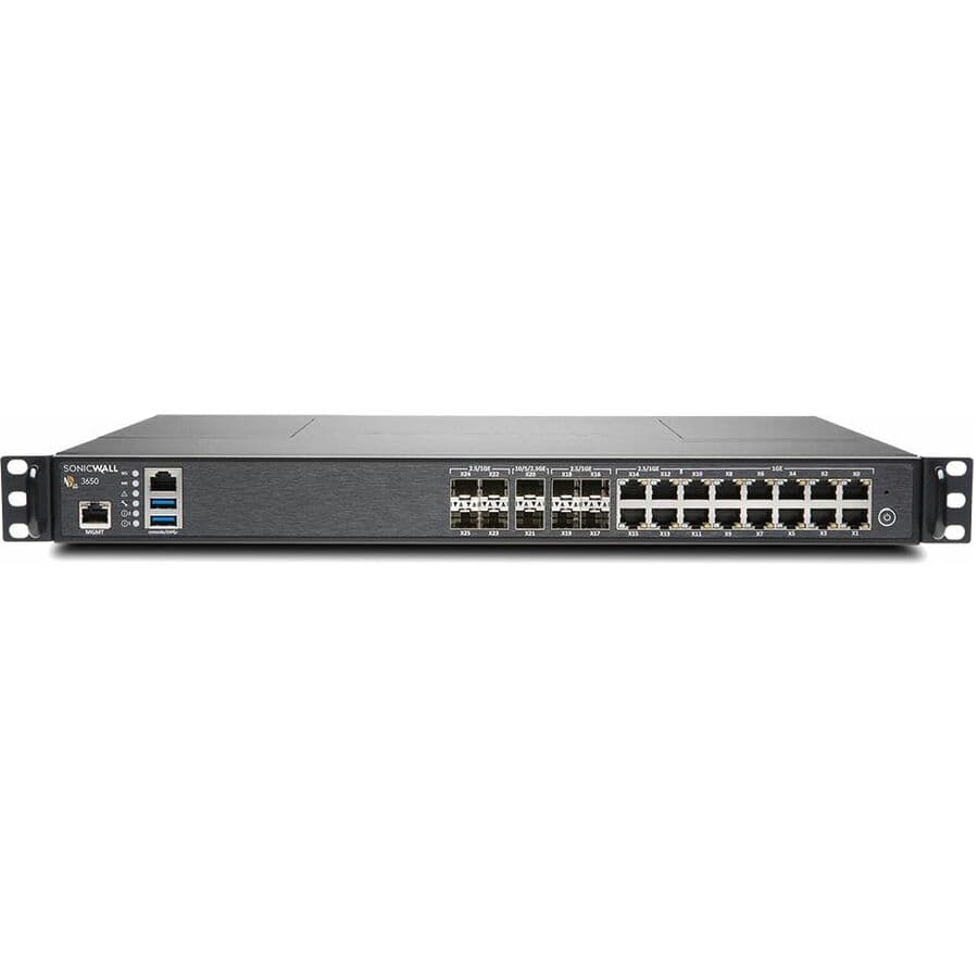 SonicWall NSA 3650 Gen5 firewall replacement bundle with 1 year of AGSS support