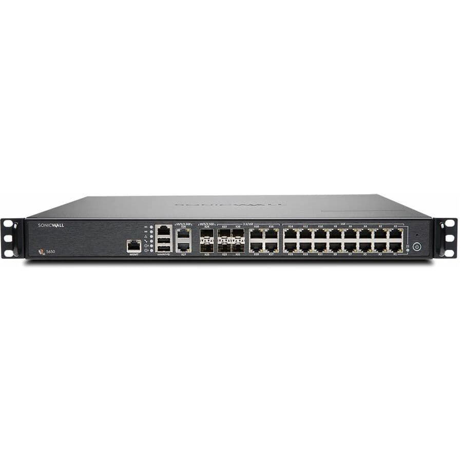 SonicWall NSA 5650 Gen5 firewall replacement with 1-year AGSS support