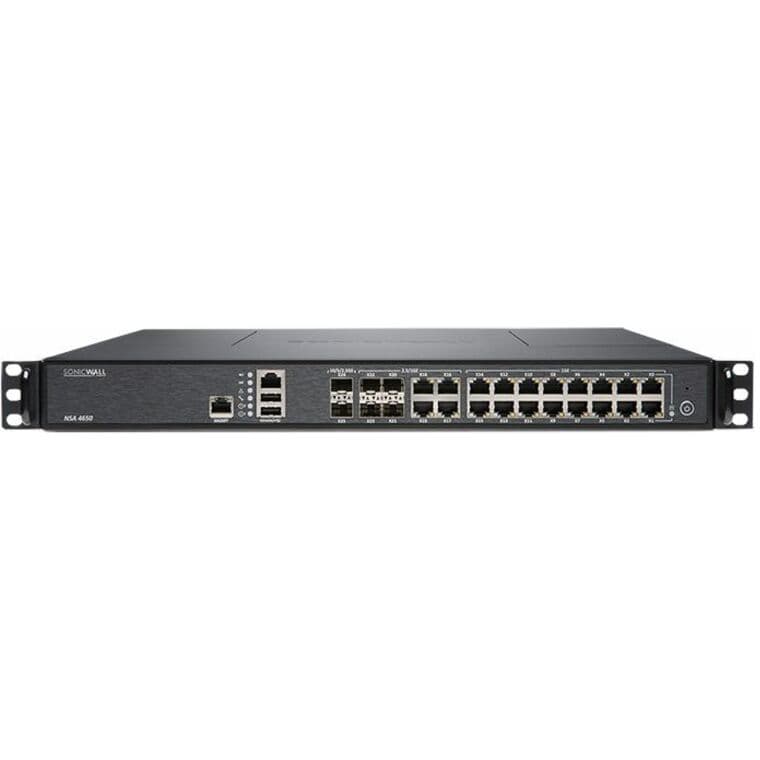 SonicWall NSA 4650 Gen5 firewall replacement bundle with 1-year AGSS
