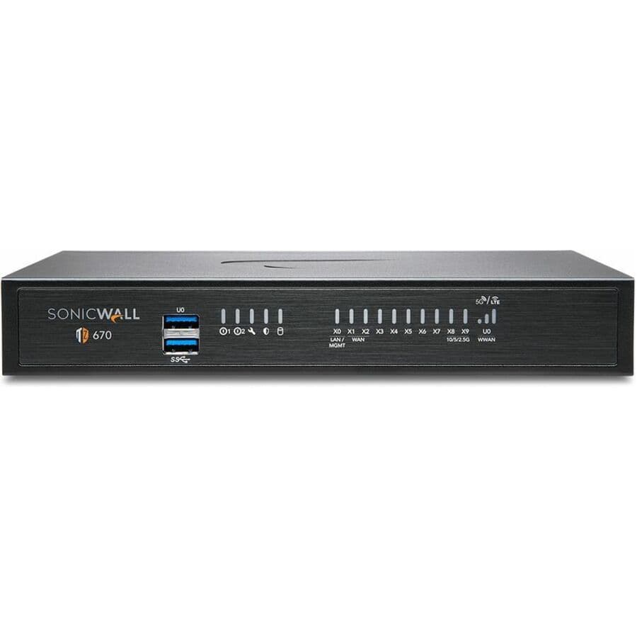 SonicWall TZ670 secure upgrade appliance only without attached subscription MSSP