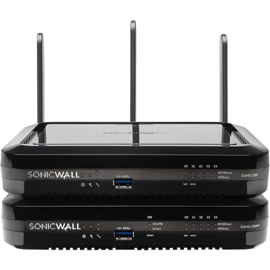 SonicWall SOHO 250 WRLS-N Firewall | UTM Appliance, Wireless