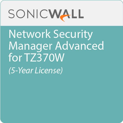 SONICWALL NETWORK SECURITY MANAGER ADVANCED WITH MANAGEMENT, REPORTING, ANALYTICS FOR TZ370W 5YR